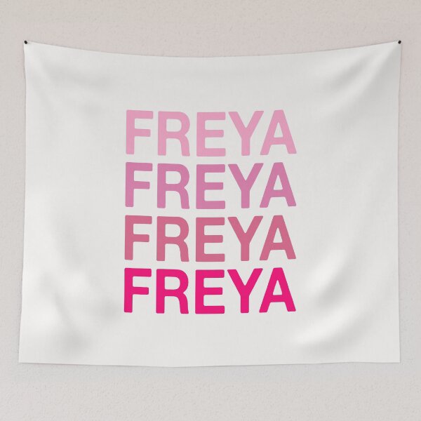 Item preview, Freya Name Pink Colors designed and sold by Jeallan Designs.
