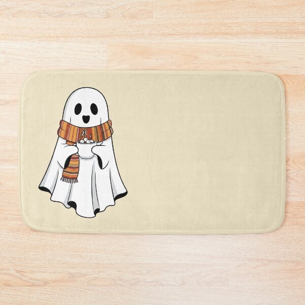 Item preview, Cute Ghost with Hot Cocoa Design designed and sold by PrintandJoy.