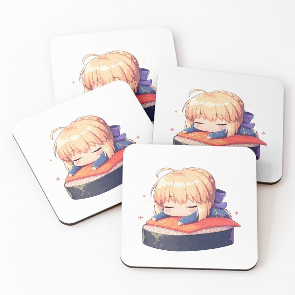 Item preview, Chibi Sushi Gunkan Saber Alter Fate Stay Night Kawaii designed and sold by CarlosBender.