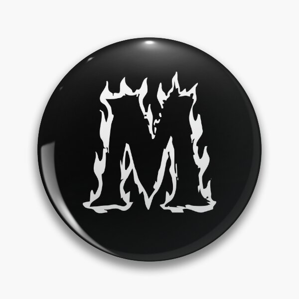 Item preview, Flaming M Letter Monogram –  White Edition designed and sold by uncoXab.