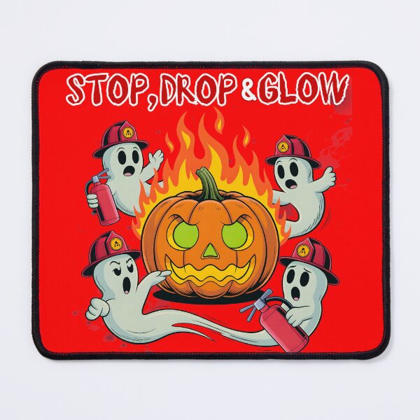Item preview, Halloween Fire Safety Pumpkin – Funny Firefighter Ghost designed and sold by PeteLawliiet.