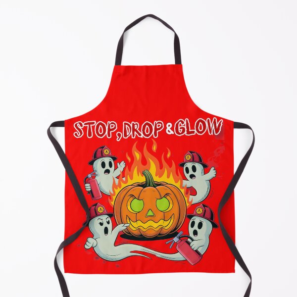 Item preview, Halloween Fire Safety Pumpkin – Funny Firefighter Ghost designed and sold by PeteLawliiet.