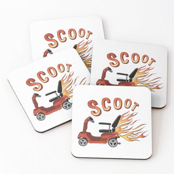 Item preview, Mobility Scooter with Flames Funny Scoot Design designed and sold by PaulaJKnight .