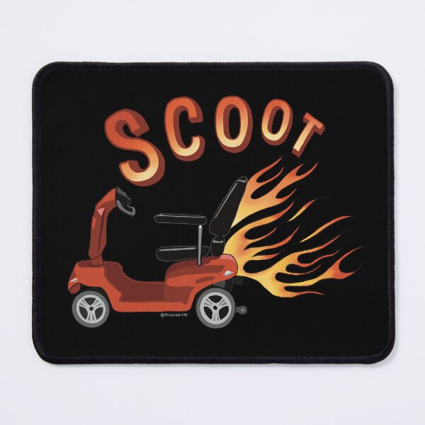 Item preview, Mobility Scooter with Flames Funny Scoot Design designed and sold by PaulaJKnight .
