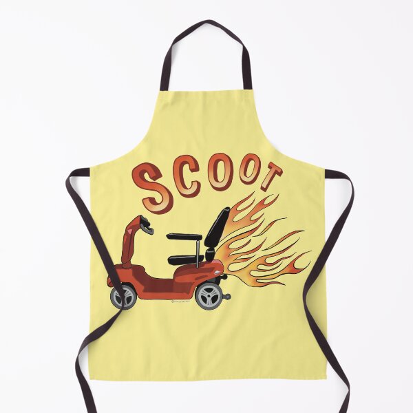 Item preview, Mobility Scooter with Flames Funny Scoot Design designed and sold by PaulaJKnight .