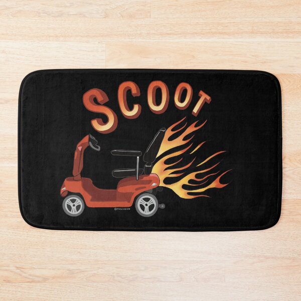 Item preview, Mobility Scooter with Flames Funny Scoot Design designed and sold by PaulaJKnight .