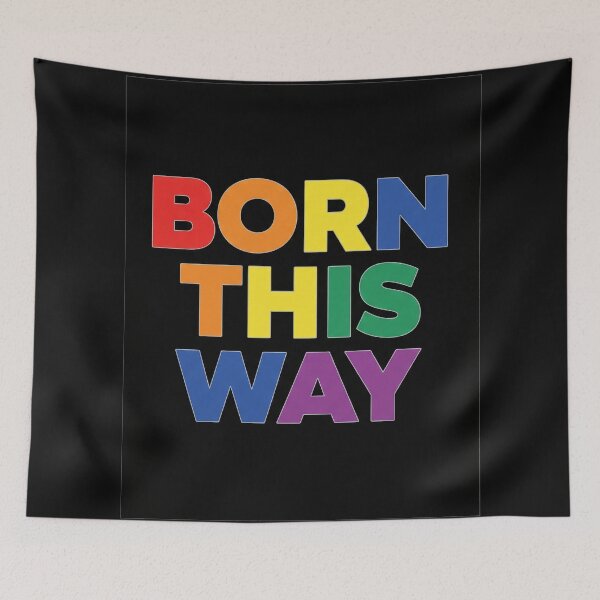 Item preview, orn This Way Rainbow on Black designed and sold by Owcomm.