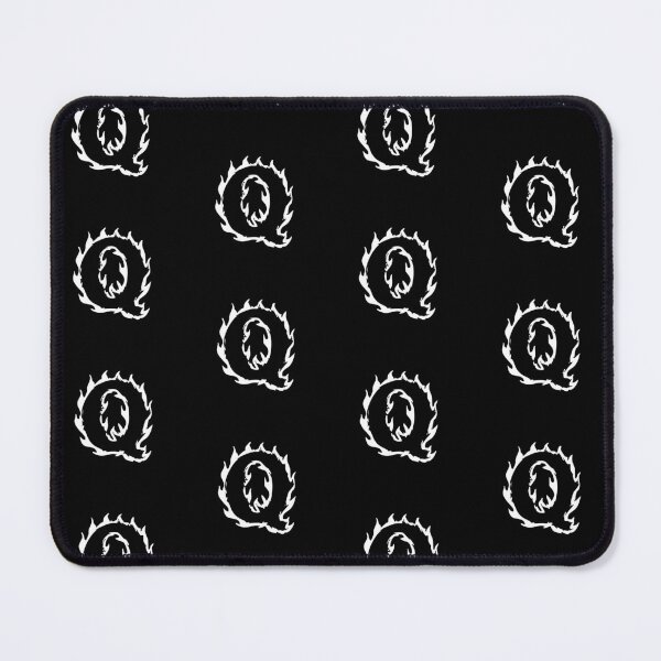 Item preview, Flaming Q Letter Monogram – White Edition designed and sold by uncoXab.