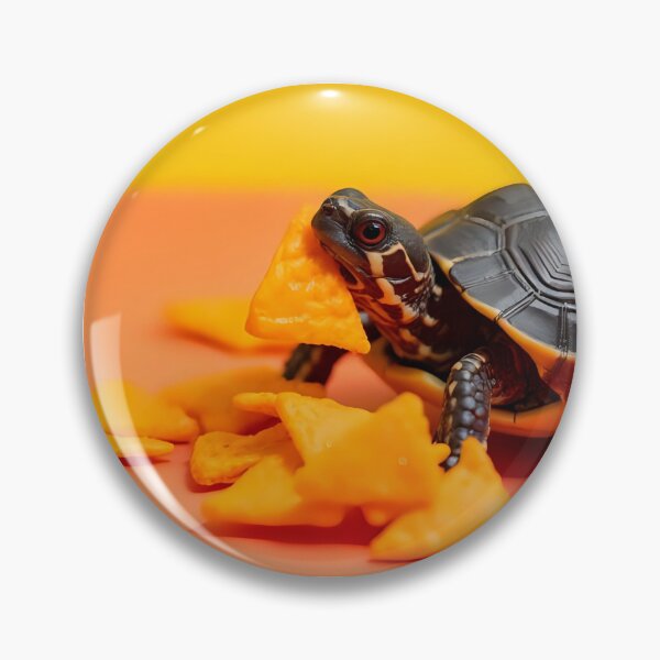 Item preview, Cheesy Dorito Turtle – Funny Animal Snack Art designed and sold by NuveMood.