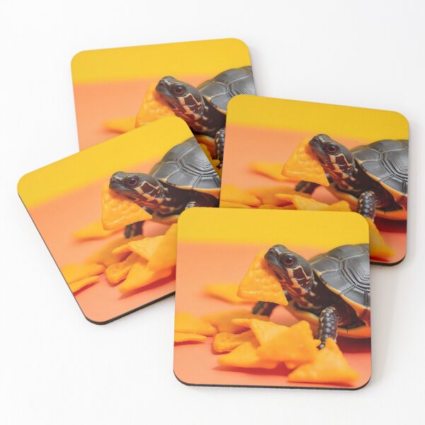 Item preview, Cheesy Dorito Turtle – Funny Animal Snack Art designed and sold by NuveMood.
