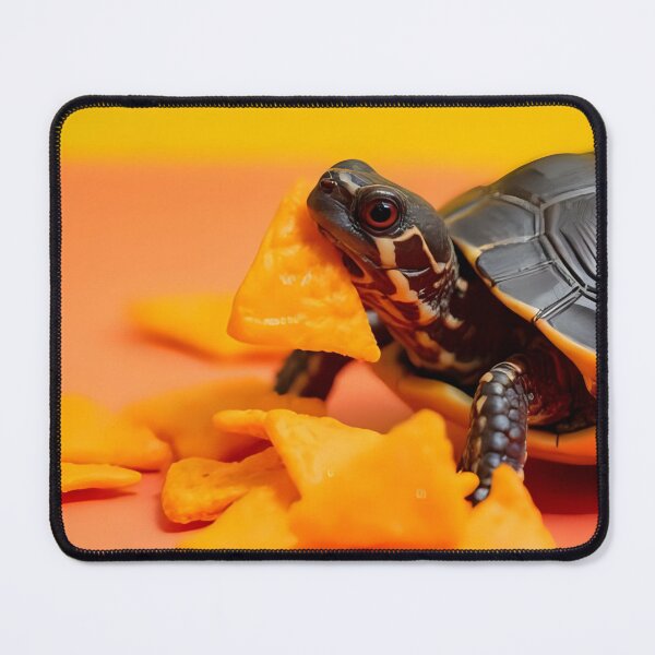 Item preview, Cheesy Dorito Turtle – Funny Animal Snack Art designed and sold by NuveMood.