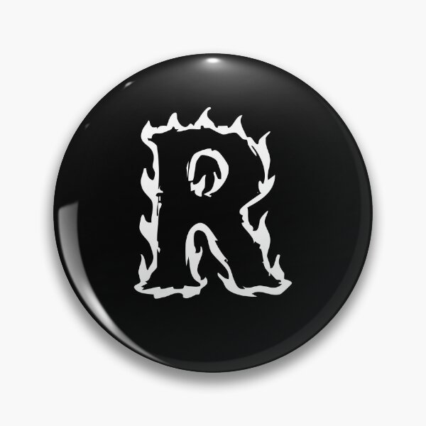 Item preview, Flaming R Letter Monogram –  White Edition  designed and sold by uncoXab.
