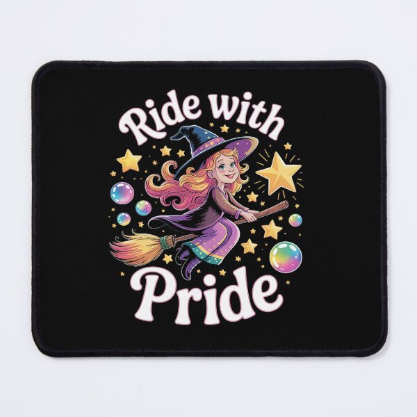 Item preview, Witch Ride With Pride LGBTQ+ Gay Lesbian Halloween designed and sold by Charidana.