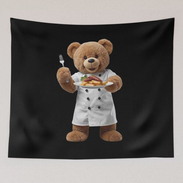 Item preview, Cute Bear „Andrew” master cook delicious restaurant  designed and sold by Tattoo-Shirt Designer .