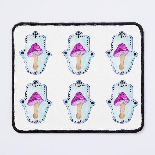 Item preview, Hippie mushroom Hamza watercolor designed and sold by GwendolynLee.