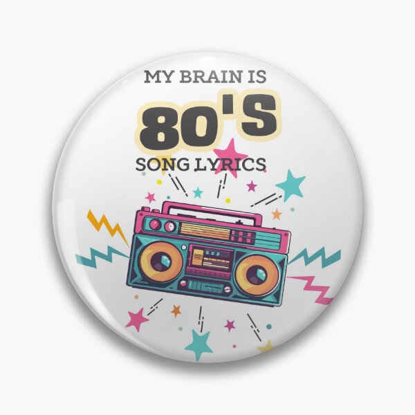 Item preview, Retro 80's song lyrics Boombox  designed and sold by TaraMarieStudio.