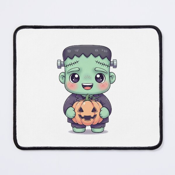 Item preview, Cute Kawaii Frankenstein with Pumpkin designed and sold by istoriadesign.