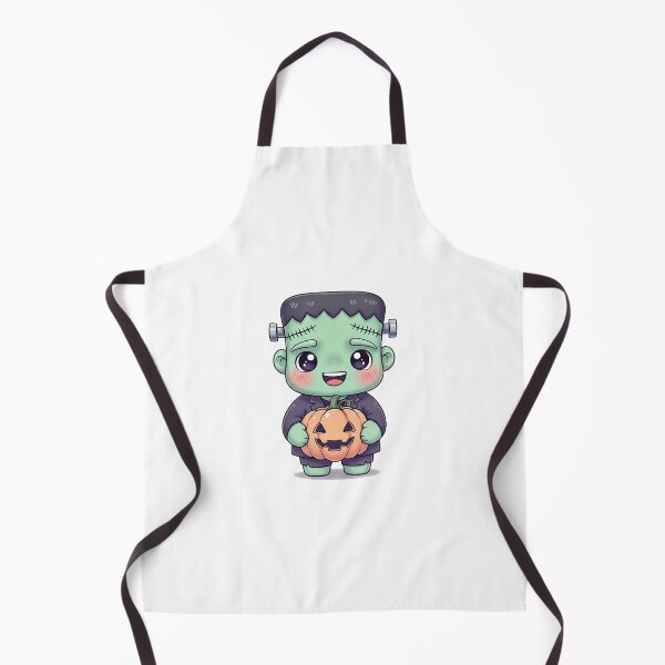 Item preview, Cute Kawaii Frankenstein with Pumpkin designed and sold by istoriadesign.