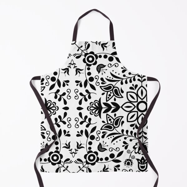 Item preview, black and white Indian pattern designed and sold by Anisha Vaz.