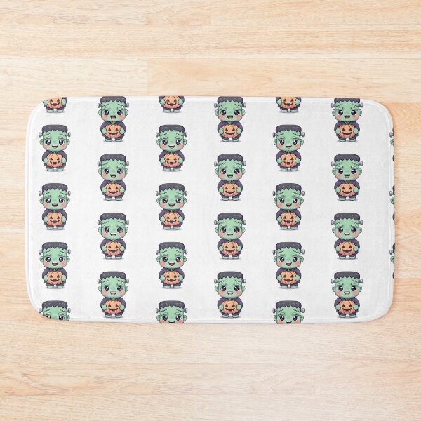 Item preview, Cute Kawaii Frankenstein with Pumpkin designed and sold by istoriadesign.