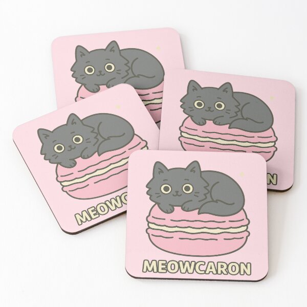 Item preview, Meowcaron – Cute Cat in Pink Macaron designed and sold by wwshd.