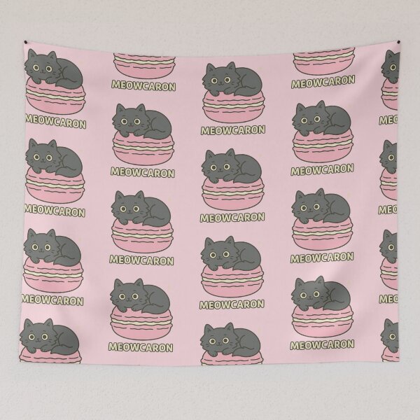 Item preview, Meowcaron – Cute Cat in Pink Macaron designed and sold by wwshd.