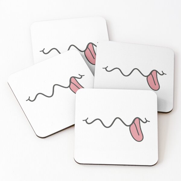 Item preview, "Mmm" with Hanging Tongue - Silly Yum Face designed and sold by Vector Woofs.