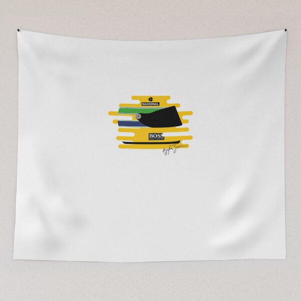 Item preview, Ayrton-Senna-Formula-1-Helmet-Tribute-T-Shirt designed and sold by RylanUrbans.