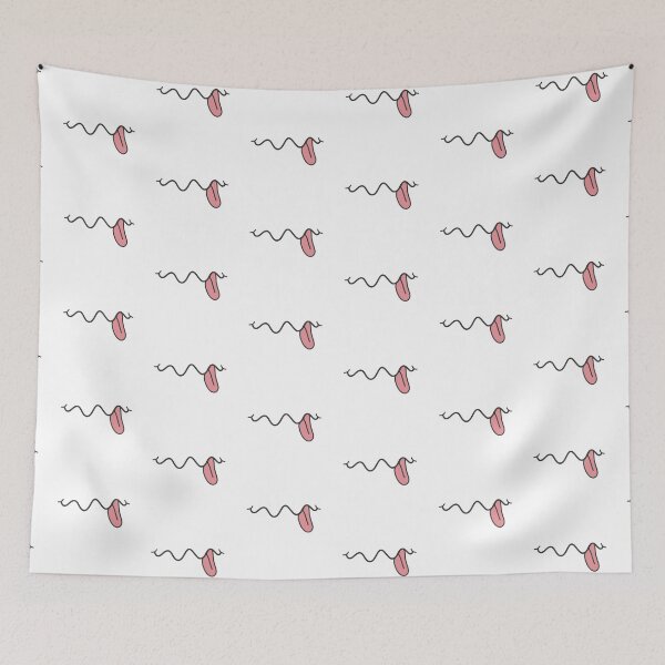 Item preview, "Mmm" with Hanging Tongue - Silly Yum Face designed and sold by Vector Woofs.