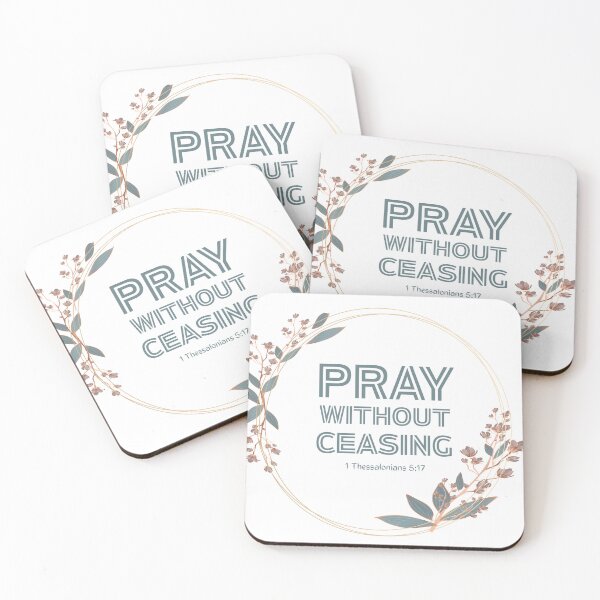 Item preview, Pray Without Ceasing – 1 Thessalonians 5:17 Bible Verse designed and sold by Ausra789.
