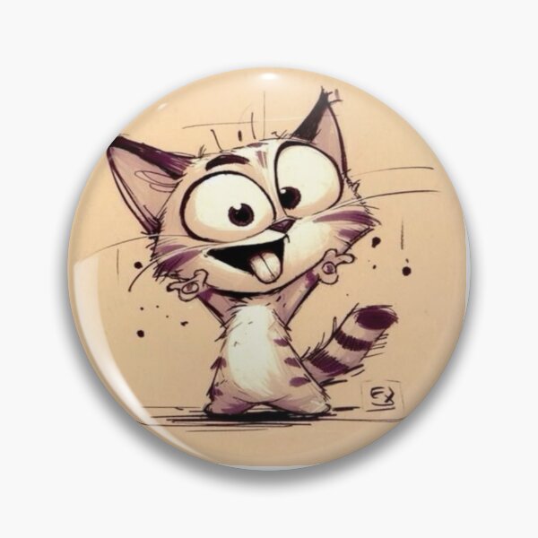 Item preview, Handrawn of cat in a frenzy design designed and sold by NivyasArtistry.