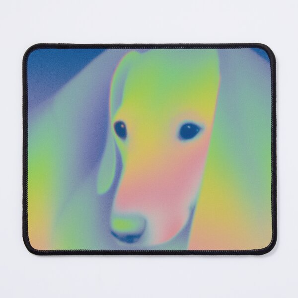Item preview, Dachshund Wrapped in Rainbow Calm designed and sold by Skelter-Skelter.