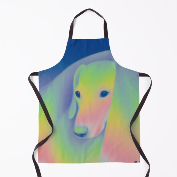 Item preview, Dachshund Wrapped in Rainbow Calm designed and sold by Skelter-Skelter.