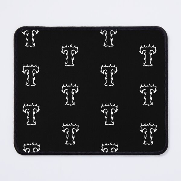 Item preview, Flaming T Letter Monogram – White Edition designed and sold by uncoXab.