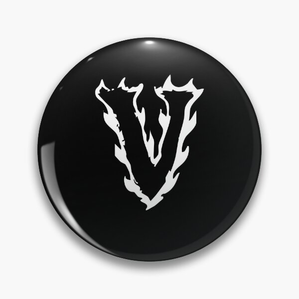 Item preview, Flaming V Letter Monogram –  White Edition  designed and sold by uncoXab.
