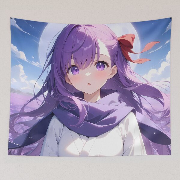 Item preview, Sakura Matou Fate Stay Night Anime Girl Moonlit Grace designed and sold by earlobejerk.