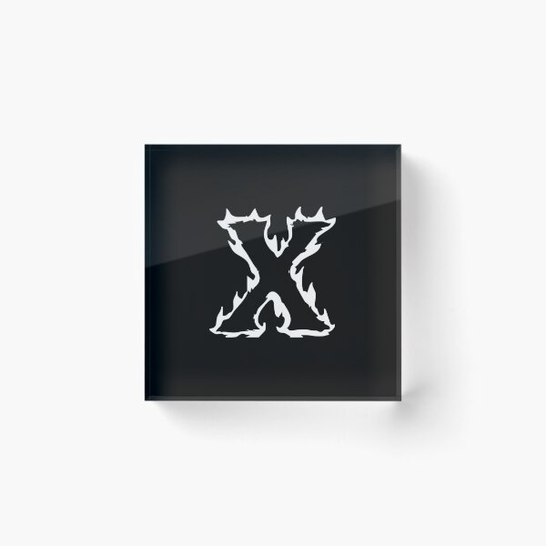 Item preview, Flaming X Letter Monogram –  White Edition designed and sold by uncoXab.
