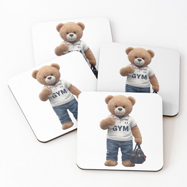 Item preview, Cute Bear „Andrew” gym fitness strong fit toy designed and sold by Tattoo-Shirt Designer .
