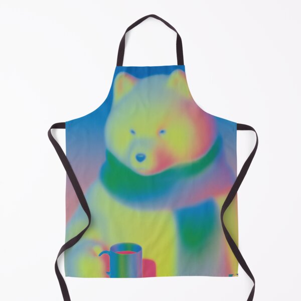 Item preview, Rainbow Samoyed Holding a Mug of Calm designed and sold by Skelter-Skelter.