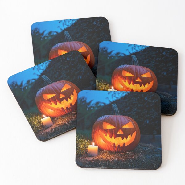 Item preview, Spooky Jack-o’-Lantern with Candle at Dusk designed and sold by Shafiq Khan.