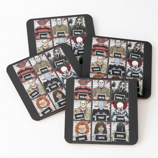 Item preview, Horror Movie Characters Suspects Friends Horror Prison Squad Halloween Style designed and sold by DoloresGeorgia.