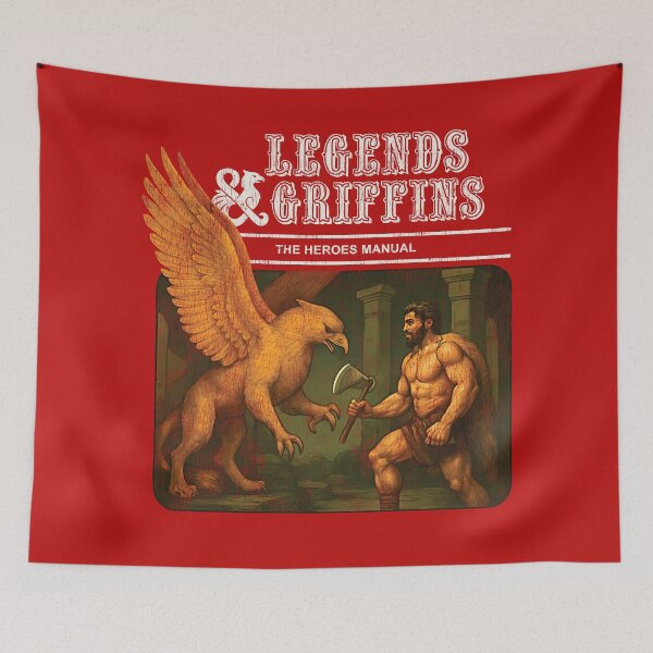 Item preview, Legends & Griffins Heroes Manual Worn designed and sold by Alema Art.