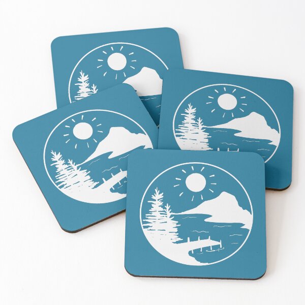 Item preview, Camping Lake Dock (white) designed and sold by jennaleecalvin.