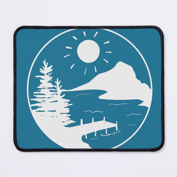 Item preview, Camping Lake Dock (white) designed and sold by jennaleecalvin.