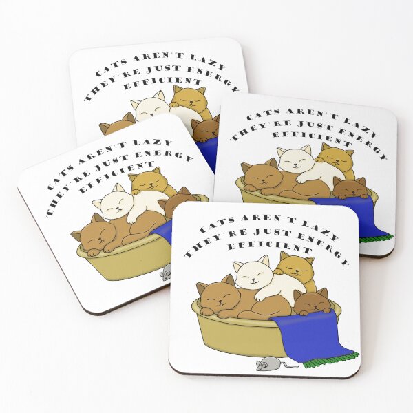 Item preview, Cats Aren't Lazy designed and sold by Aki & Akiros Art.