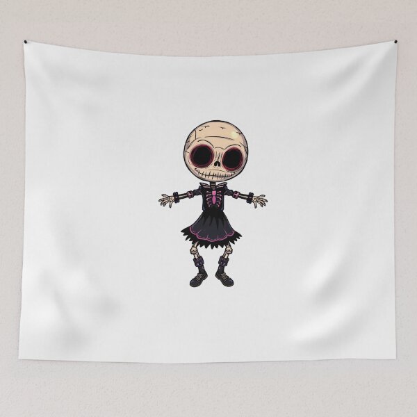 Item preview, Skeleton Child – Creepy Cute Halloween Character designed and sold by MiszungART.