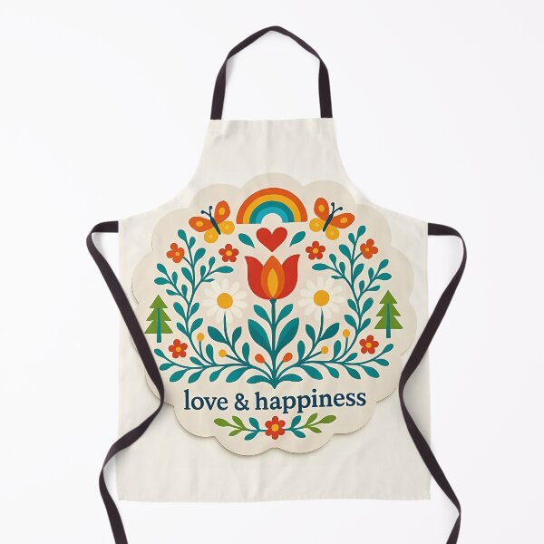 Artikelvorschau, Liebe & Glück Regenbogenmedaillon - Skandinavische Volkskunst von heidiannemorris © entworfen und verkauft von FOLK ART FUSION by heidiannemorris.