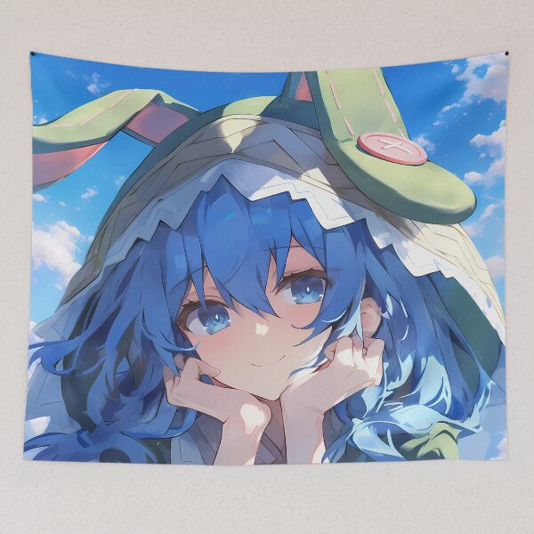 Item preview, Yoshino Himekawa Date A Live Anime Bunny Hood Charm designed and sold by earlobejerk.
