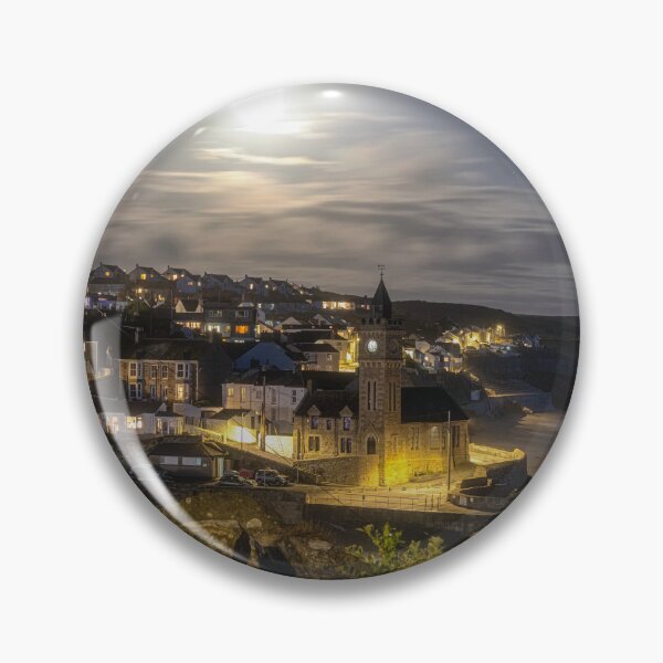 Item preview, Porthleven Harbour  under the moonlight designed and sold by kathleenjean.