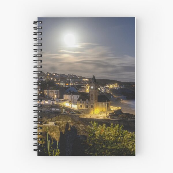 Item preview, Porthleven Harbour  under the moonlight designed and sold by kathleenjean.